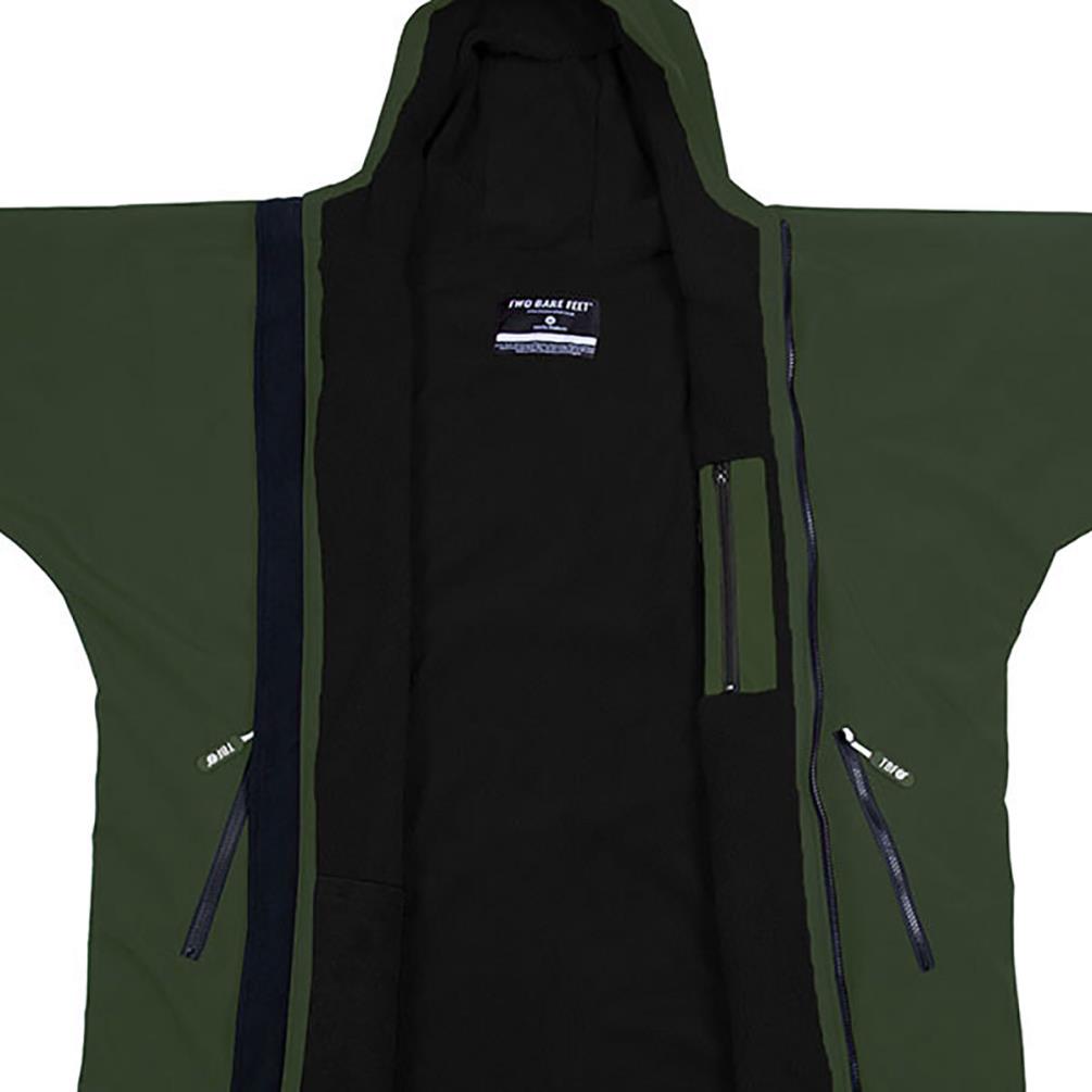 Two Bare Feet Kids Weatherproof Packable Changing Robe & Travel Bag - Forest Green / Black Extra Image 2